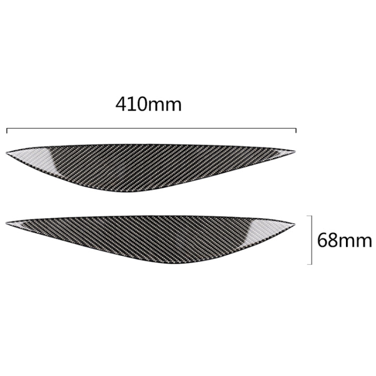 Car Carbon Fiber Light Eyebrow for Mercedes-Benz W204 Pre-Facelift 2008-2011 - Lamp Decoration by buy2fix | Online Shopping UK | buy2fix