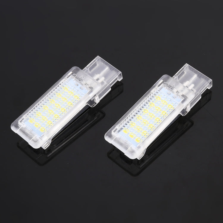 2 PCS DC12V / 1.5W / 6000K / 100LM Car Foot Nest Lights Footwell Lamp Seat Lamp 18LEDs SMD-3528 Lamps for Volkswagen(White Light) - Atmosphere lights by buy2fix | Online Shopping UK | buy2fix