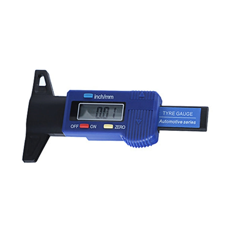 0-25mm Electronic Digital Tread Plan Refinding Rounds Refinding Outcome Exists Tread Tablets Type Gauge Depth Vernier Caliper Measuring Tools(Blue) - In Car by buy2fix | Online Shopping UK | buy2fix