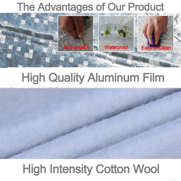 Aluminum Film PEVA Cotton Wool Anti-Dust Waterproof Sunproof Anti-frozen Anti-scratch Heat Dissipation SUV Car Cover with Warning Strips, Fits Cars up to 4.7m(183 inch) in Length - Aluminum Film PEVA by buy2fix | Online Shopping UK | buy2fix