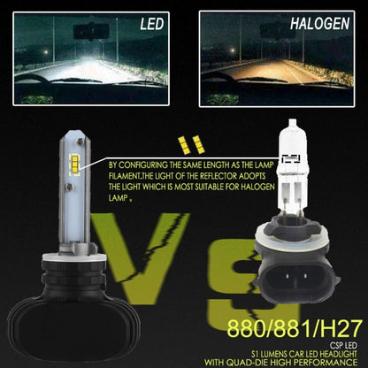 2 PCS 880 IP65 Waterproof White Light 6 CSP LED Car Headlight Bulb,  9-36V / 18W, 6000K / 2000LM - LED Headlamps by buy2fix | Online Shopping UK | buy2fix