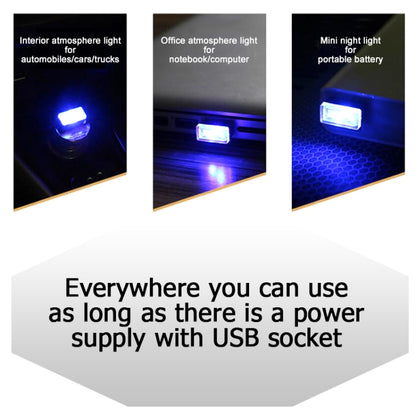 Universal PC Car USB LED Atmosphere Lights Emergency Lighting Decorative Lamp(Ice Blue Light) - Atmosphere lights by buy2fix | Online Shopping UK | buy2fix