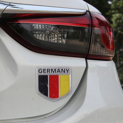 Germany Flag Style Metal Car Sticker - 3D Metal Sticker by buy2fix | Online Shopping UK | buy2fix