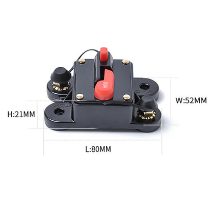 80A DC 12-24V Car Audio Stereo Circuit Breaker Automatic Reset Fuse Holder - In Car by buy2fix | Online Shopping UK | buy2fix