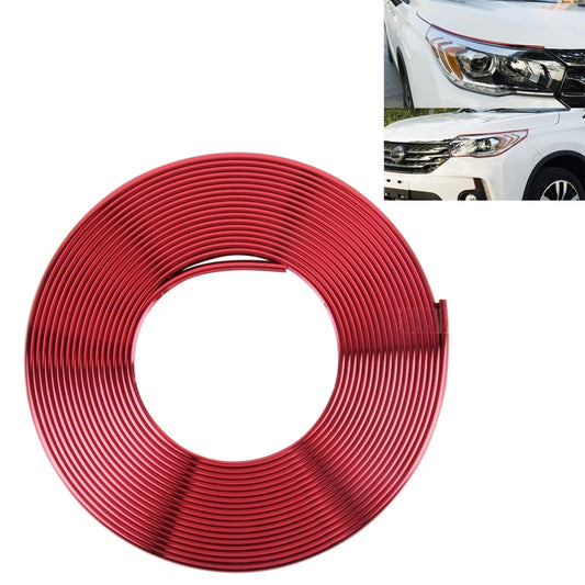 2m High Quality Car Headlight External Frame Decorative Strip Car Wheel Hub Trim Mouldings Shining Decoration Strip Automobile Network Decorative Strip(Red) - Decorative Strip by buy2fix | Online Shopping UK | buy2fix