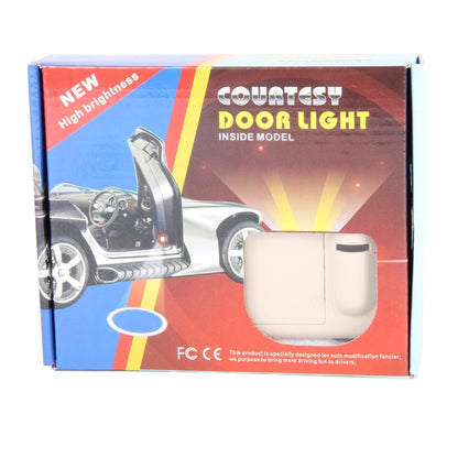 2 PCS LED Ghost Shadow Light, Car Door LED Laser Welcome Decorative Light, Display Logo for Volkswagen Car Brand(Khaki) - Door Lights by buy2fix | Online Shopping UK | buy2fix