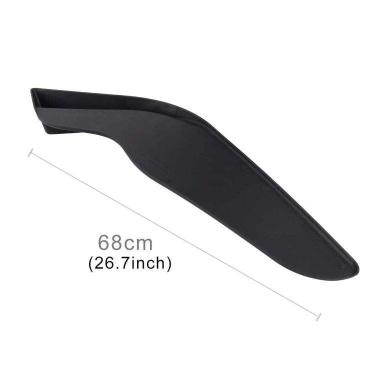 2 PCS Universal Fit Car Front Bumper Spoiler Lip Splitter Diffuser SUV ABS Front Shovel, Length: 68cm - Bumper by buy2fix | Online Shopping UK | buy2fix