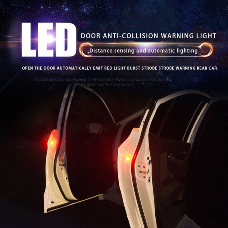 2 PCS Car Door Magnetic Warning Strobe Light Lamp(Blue Light) - In Car by buy2fix | Online Shopping UK | buy2fix