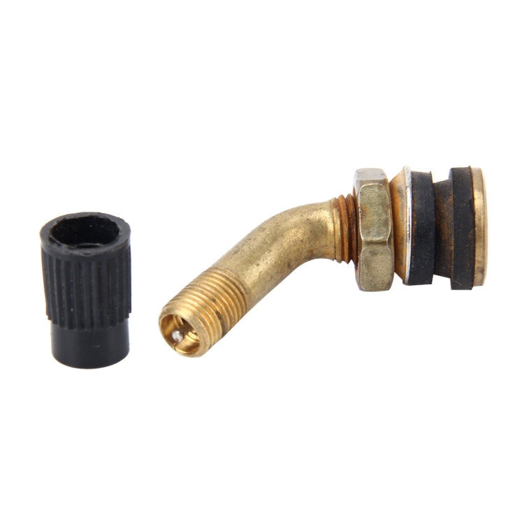 Car Motorcycle Bike Universal Yellow Copper Valve Adaptor Tyre Tube Extension Adapter - In Car by buy2fix | Online Shopping UK | buy2fix