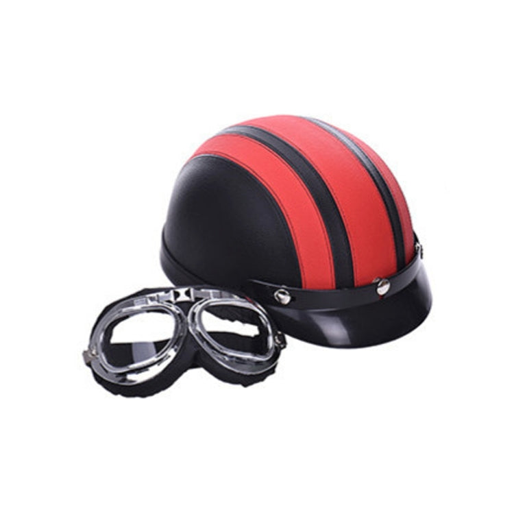 Winter Season Motorcycle Breathable Safty Helmet(Red) - Helmets by buy2fix | Online Shopping UK | buy2fix