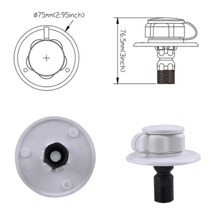 19mm Water Inlet Fill Hatch Lock One Way Non Return Check Valve for RV Camper Trailer Cars - In Car by buy2fix | Online Shopping UK | buy2fix