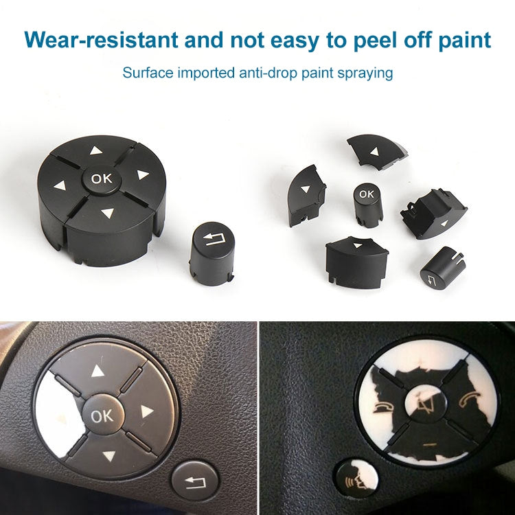 Car Right Side Steering Wheel Switch Buttons Panel for Mercedes-Benz W204 2007-2014, Left Driving(Grey) - In Car by buy2fix | Online Shopping UK | buy2fix