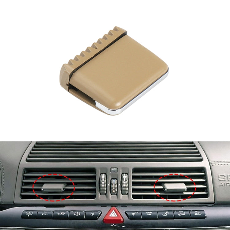Car Left and Right Side Air Conditioning Exhaust Switch Paddle for Mercedes-Benz S Class W220 1998-2005, Left Driving (Khaki) - In Car by buy2fix | Online Shopping UK | buy2fix
