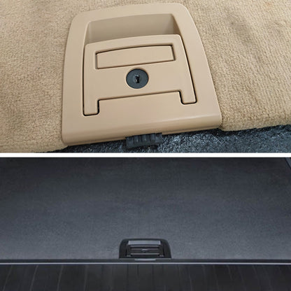 Car Rear Trunk Mat Carpet Handle without Hole 51479120283 for BMW X5 / X6 2006-2013, Left Driving (Beige) - In Car by buy2fix | Online Shopping UK | buy2fix