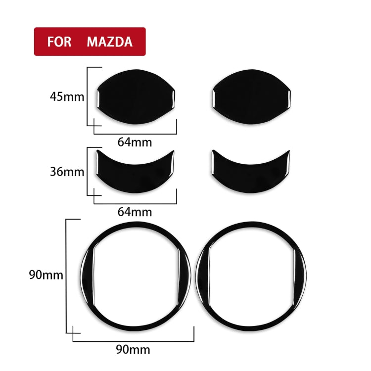 For Mazda 3 Axela 2010-2013 Car AC Air Outlet Decorative Sticker, Left and Right Drive Universal - In Car by buy2fix | Online Shopping UK | buy2fix