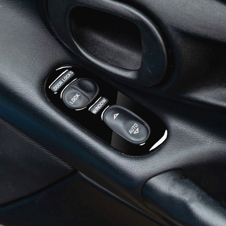 For Chevrolet Corvette C5 1998-2004 2 in 1 Car Door Control Panel Decorative Sticker, Left Drive - In Car by buy2fix | Online Shopping UK | buy2fix