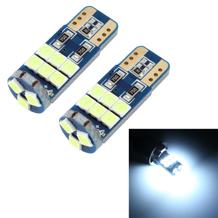 2 PCS T10 DC12 / 1W / 6000K / 80LM 9LEDs SMD-3030 Car Clearance Light(White Light) - In Car by buy2fix | Online Shopping UK | buy2fix