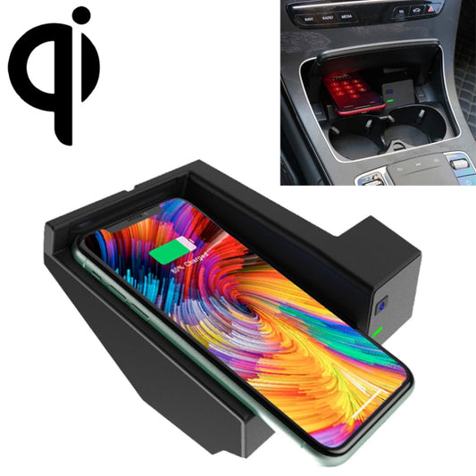 Car Qi Standard Wireless Charger 10W Quick Charging for 2015-2020 Mercedes-Benz C Class / GLC, Left Driving - In Car by Baseus | Online Shopping UK | buy2fix
