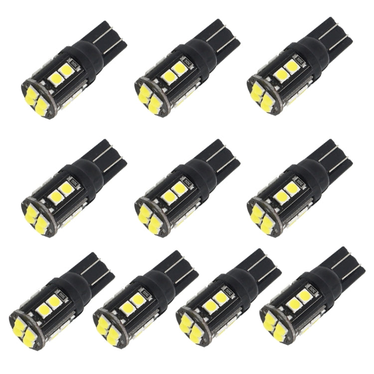 10 PCS T10/168/194 DC12V / 1W / 6000K / 60LM Car Decoding Clearance Lights with 12LEDs SMD-3030 Lamp Beads - In Car by buy2fix | Online Shopping UK | buy2fix