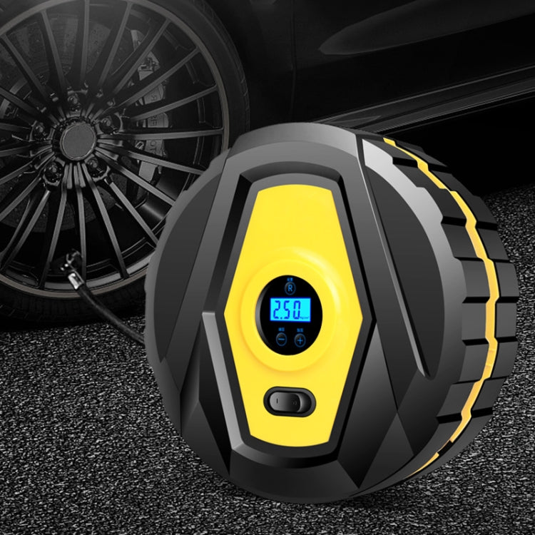 DC12V 120W Portable Multifunctional Round Car Air Pump with Digital Display - In Car by buy2fix | Online Shopping UK | buy2fix
