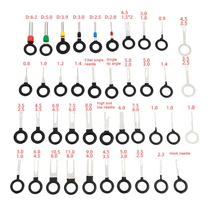 41 in 1 Car Plug Circuit Board Wire Harness Terminal Extraction Pick Connector Crimp Pin Back Needle Remove Tool - In Car by buy2fix | Online Shopping UK | buy2fix