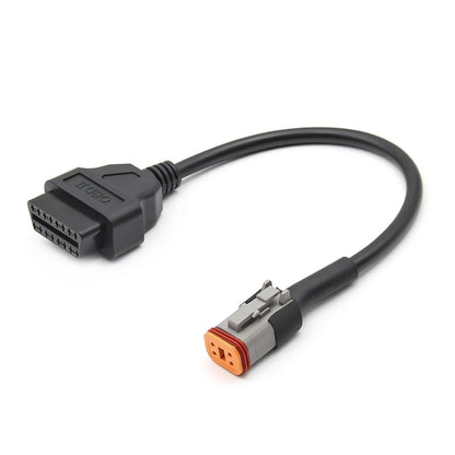 4Pin Motorcycles OBD2 Conversion Cable OBDII Diagnostic Adapter Cable for Harley Davidson - In Car by buy2fix | Online Shopping UK | buy2fix