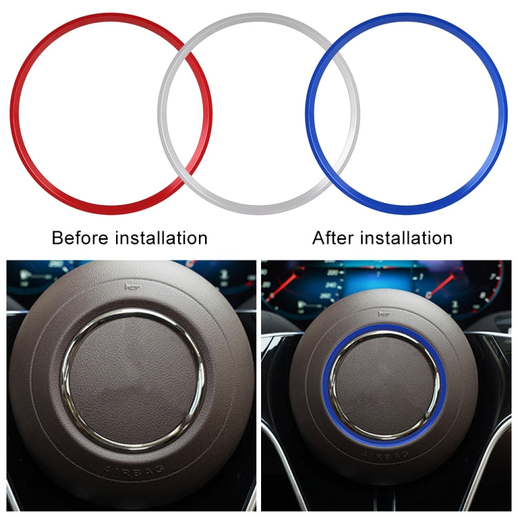 Car Steering Wheel Decorative Ring Cover for Mercedes-Benz,Inner Diameter: 7.2cm (Red) - In Car by buy2fix | Online Shopping UK | buy2fix