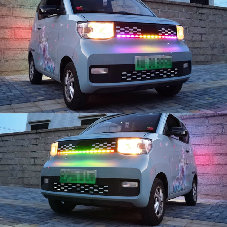 Z08-80CM 80cm DC12V-24V Car Front Grille LED RGB Daytime Running Lights Strip Colorful Lamp - In Car by buy2fix | Online Shopping UK | buy2fix