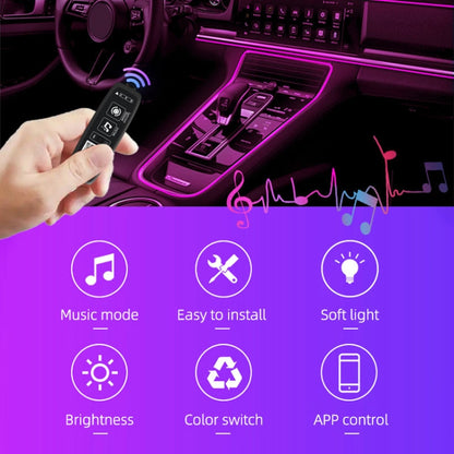 G101 3m Cigarette Lighter Car Colorful RGB Foot LED Atmosphere Light - In Car by buy2fix | Online Shopping UK | buy2fix