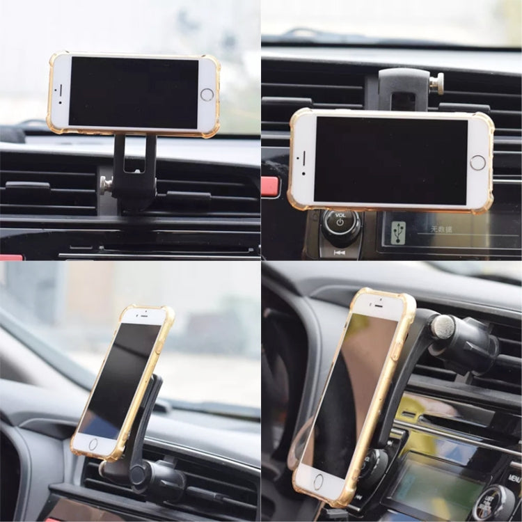 Multifunctional Car Air Conditioner Air Outlet Magnetic Phone Holder (Black) - In Car by buy2fix | Online Shopping UK | buy2fix