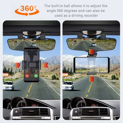 Car Rearview Mirror Phone Holder Universal Navigation Bracket - In Car by buy2fix | Online Shopping UK | buy2fix
