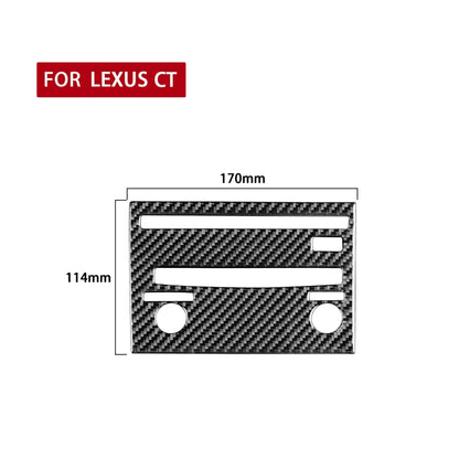 Car Carbon Fiber CD Panel B Decorative Sticker for Lexus CT 2011-2017, Right Drive - In Car by buy2fix | Online Shopping UK | buy2fix