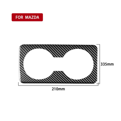 Car Carbon Fiber Rear Water Cup Decorative Sticker for Mazda 3 Axela 2020, Left and Right Drive - In Car by buy2fix | Online Shopping UK | buy2fix