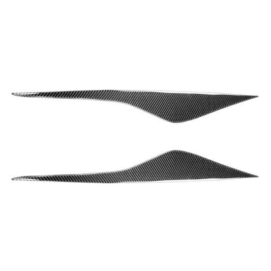 2 PCS / Set Carbon Fiber Car Lamp Eyebrow Decorative Sticker for Ford Mondeo MK4 2007-2013, Drop Glue Version - In Car by buy2fix | Online Shopping UK | buy2fix