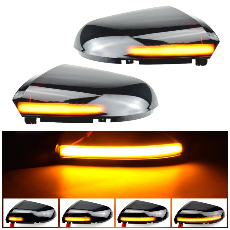 1 Pair For Dodge Ram 1500 2009-2018 Car Dynamic LED Turn Signal Light Rearview Mirror Flasher Water Blinker (Transparent Black) - In Car by buy2fix | Online Shopping UK | buy2fix
