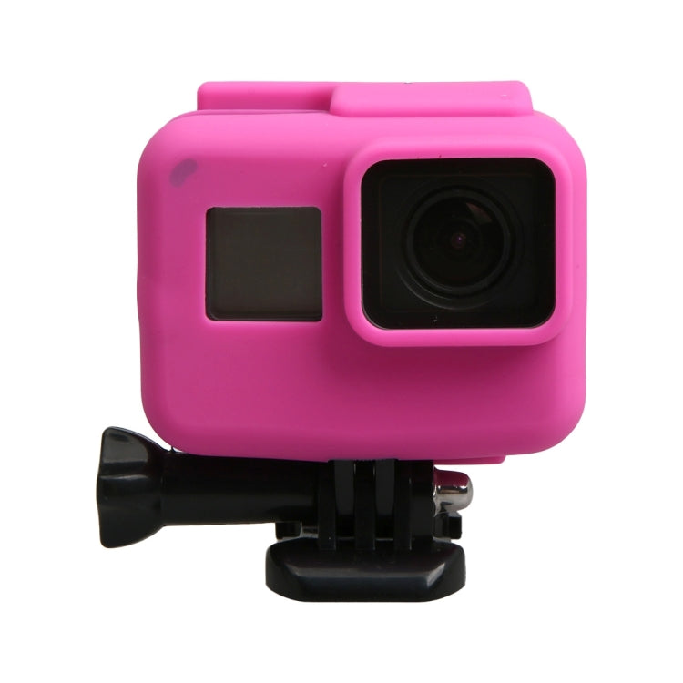 Original for GoPro HERO5 Silicone Border Frame Mount Housing Protective Case Cover Shell(Pink) - DJI & GoPro Accessories by buy2fix | Online Shopping UK | buy2fix