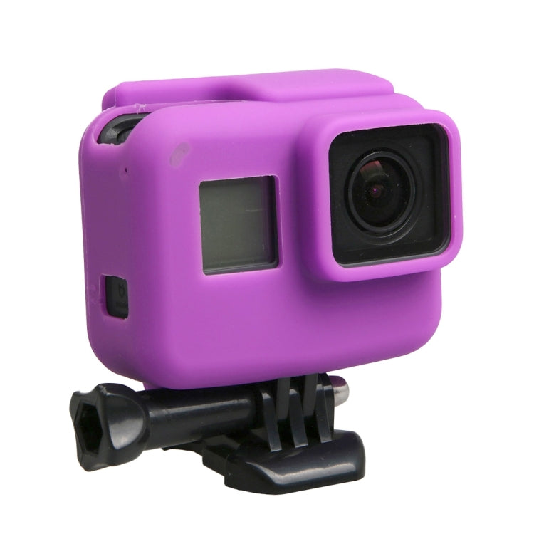 Original for GoPro HERO5 Silicone Border Frame Mount Housing Protective Case Cover Shell(Purple) - DJI & GoPro Accessories by buy2fix | Online Shopping UK | buy2fix