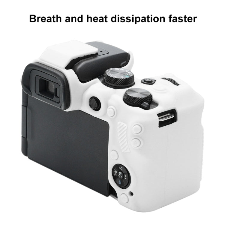 For Canon EOS R10 Soft Silicone Protective Case (White) - Camera Accessories by buy2fix | Online Shopping UK | buy2fix