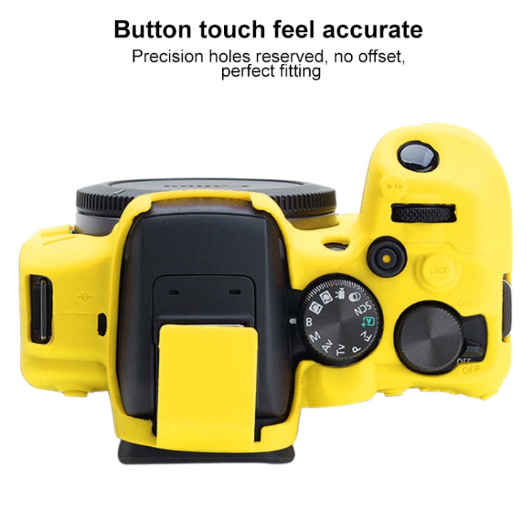 For Canon EOS R10 Soft Silicone Protective Case (Yellow) - Camera Accessories by buy2fix | Online Shopping UK | buy2fix