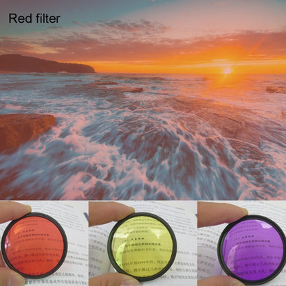 JUNESTAR 4 in 1 Proffesional 52mm Lens Filter(ND2-400 + Red + Yellow + FLD / Purple) for GoPro HERO5 / 4s / 4 / 3+ / 3 / 2 & Xiaomi Xiaoyi Yi I / II 4K & SJCAM Sport Action Camera - DJI & GoPro Accessories by JSR | Online Shopping UK | buy2fix