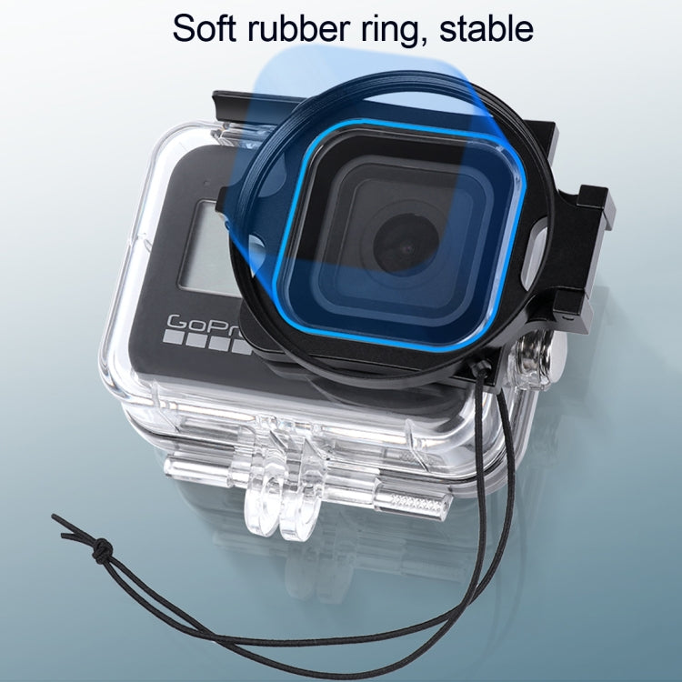 RUIGPRO for GoPro HERO8 58mm Filter Adapter Ring + Waterproof Case with Lens Cap - DJI & GoPro Accessories by RUIGPRO | Online Shopping UK | buy2fix