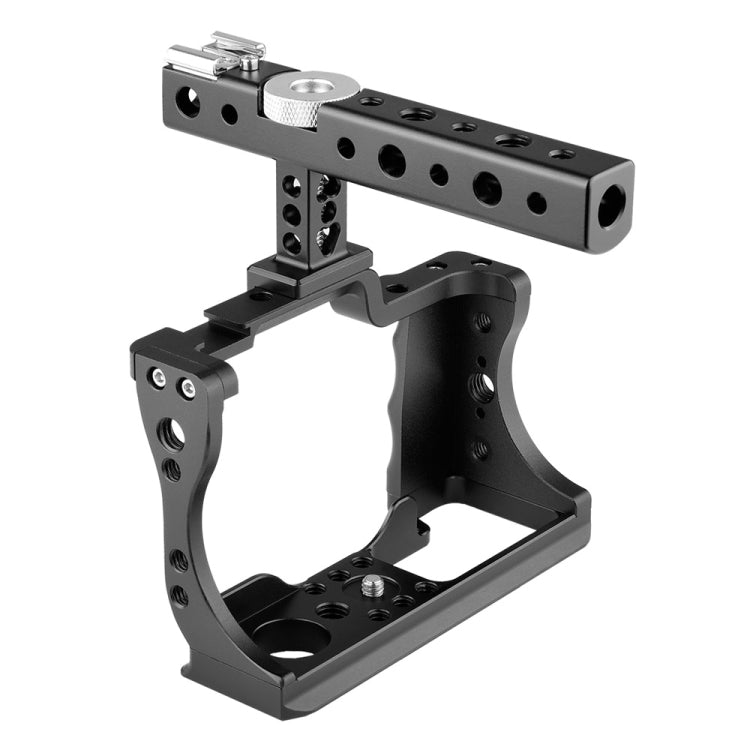 YELANGU C14 YLG0714A Video Camera Cage Stabilizer with Handle for Canon EOS M50(Black) - Camera Accessories by YELANGU | Online Shopping UK | buy2fix