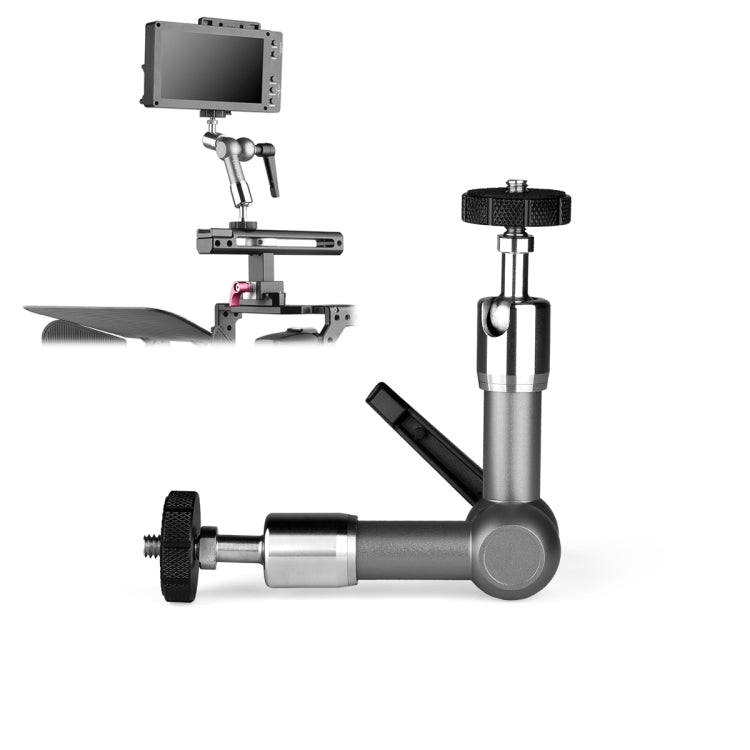 YELANGU 7 inch Adjustable Friction Articulating Magic Arm(Grey) - Camera Gimbal by YELANGU | Online Shopping UK | buy2fix