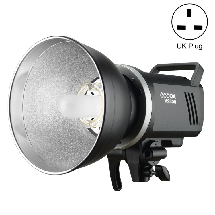 Godox MS300 Studio Flash Light 300Ws Bowens Mount Studio Speedlight with Cover(UK Plug) - Shoe Mount Flashes by Godox | Online Shopping UK | buy2fix