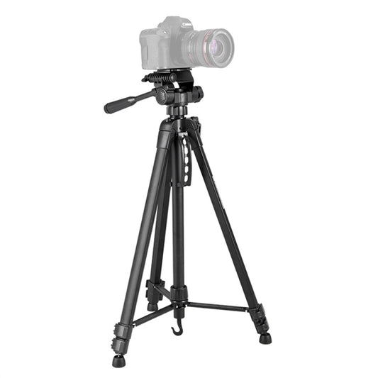 WeiFeng WT-3560 3-Section Folding Legs Live Broadcast Aluminum Alloy Tripod Mount (Black) - Camera Accessories by buy2fix | Online Shopping UK | buy2fix