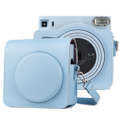 Full Body PU Leather Case Camera  Bag with Strap for FUJIFILM instax Square SQ1 (Blue) - Camera Accessories by buy2fix | Online Shopping UK | buy2fix