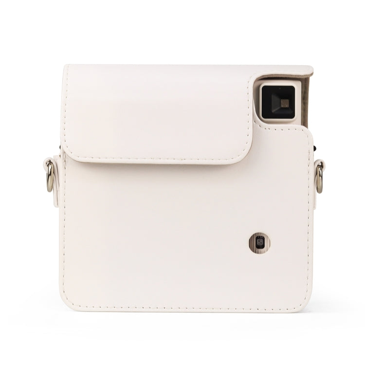 Full Body PU Leather Case Camera  Bag with Strap for FUJIFILM instax Square SQ1 (White) - Camera Accessories by buy2fix | Online Shopping UK | buy2fix