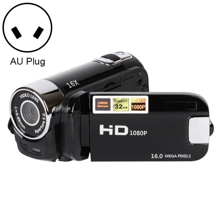 16X Digital Zoom HD 16 Million Pixel Home Travel DV Camera, AU Plug (Black) - Consumer Electronics by buy2fix | Online Shopping UK | buy2fix