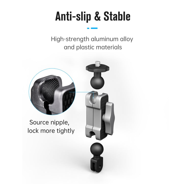 STARTRC  Aluminium Alloy Mount Adapter Adjustable Arm(Black Silver) - DJI & GoPro Accessories by STARTRC | Online Shopping UK | buy2fix