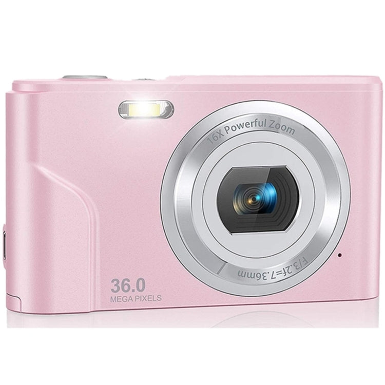 DC311 2.4 inch 36MP 16X Zoom 2.7K Full HD Digital Camera Children Card Camera, US Plug(Pink) - Consumer Electronics by buy2fix | Online Shopping UK | buy2fix